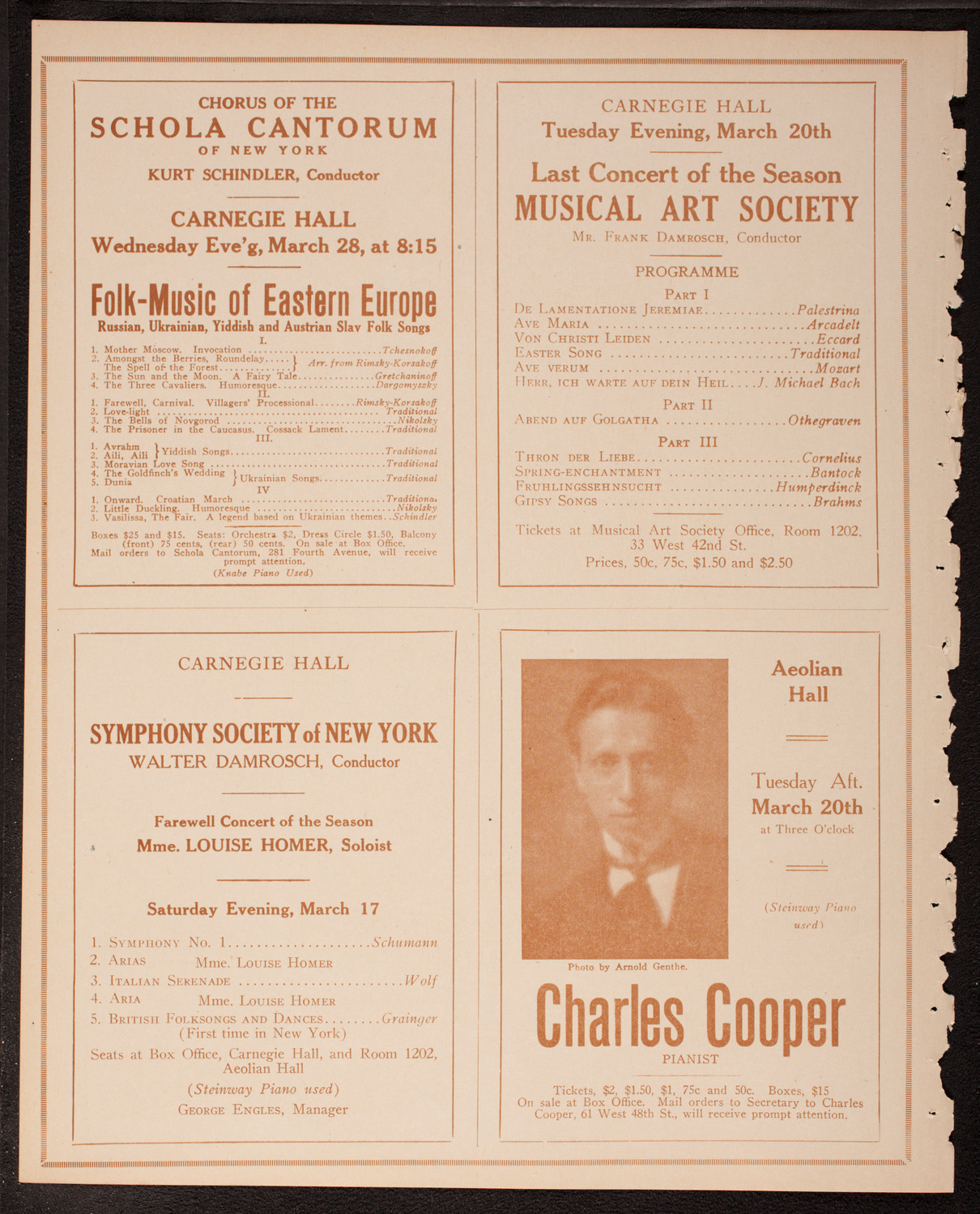 Boston Symphony Orchestra, March 15, 1917, program page 8