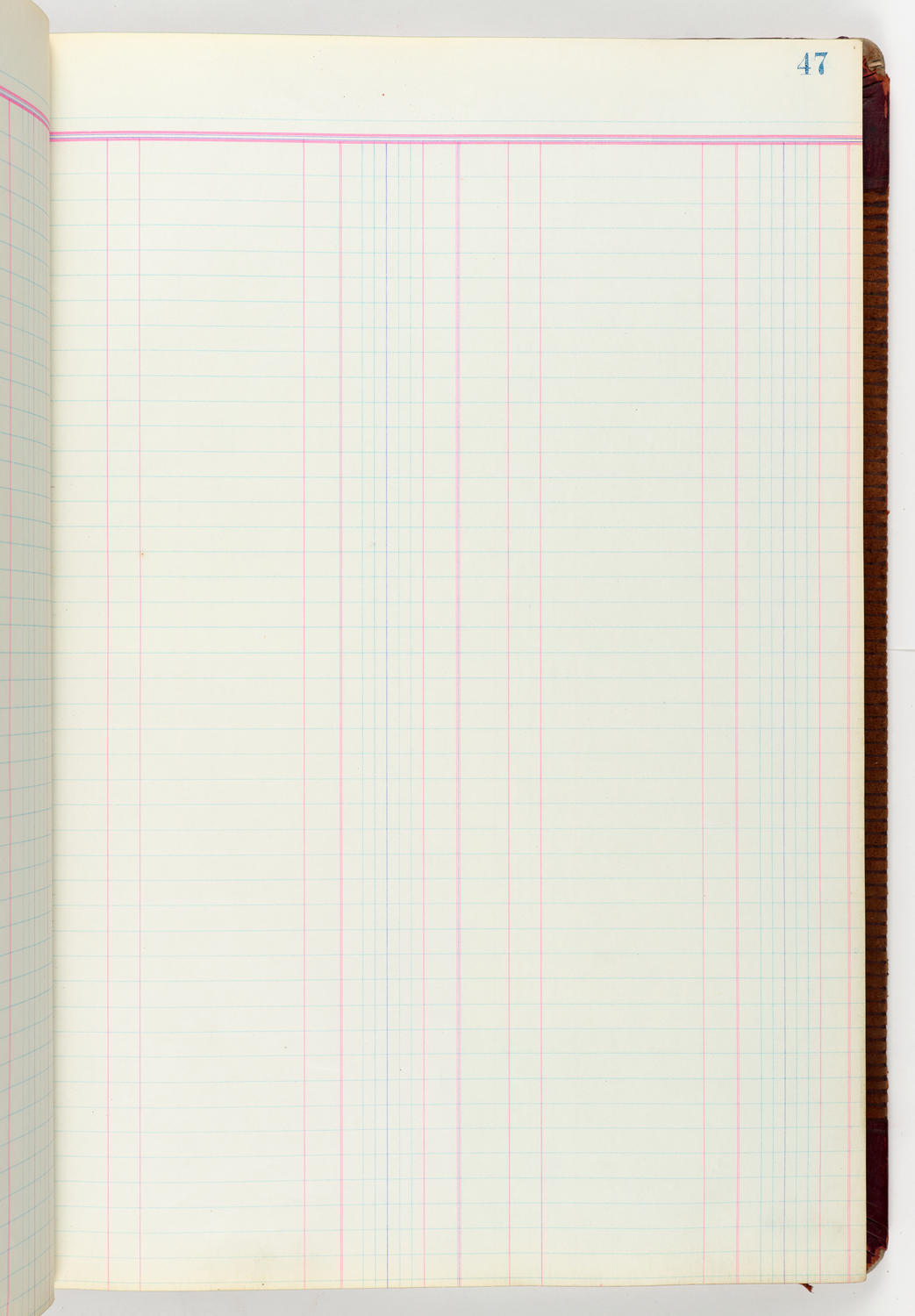 Music Hall Accounting Ledger Journal, volume 6, page 47