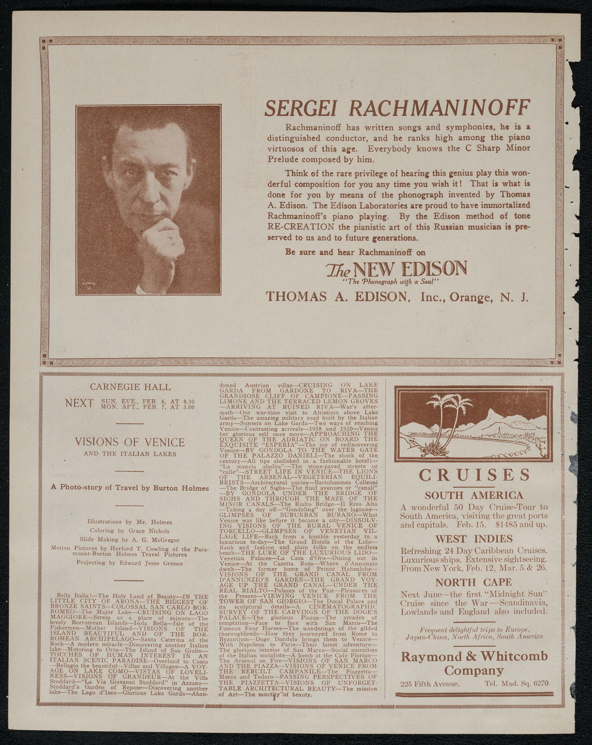 Mecca Temple of New York: Ancient Arabic Order of the Nobles of the Mystic Shrine, January 31, 1921, program page 2