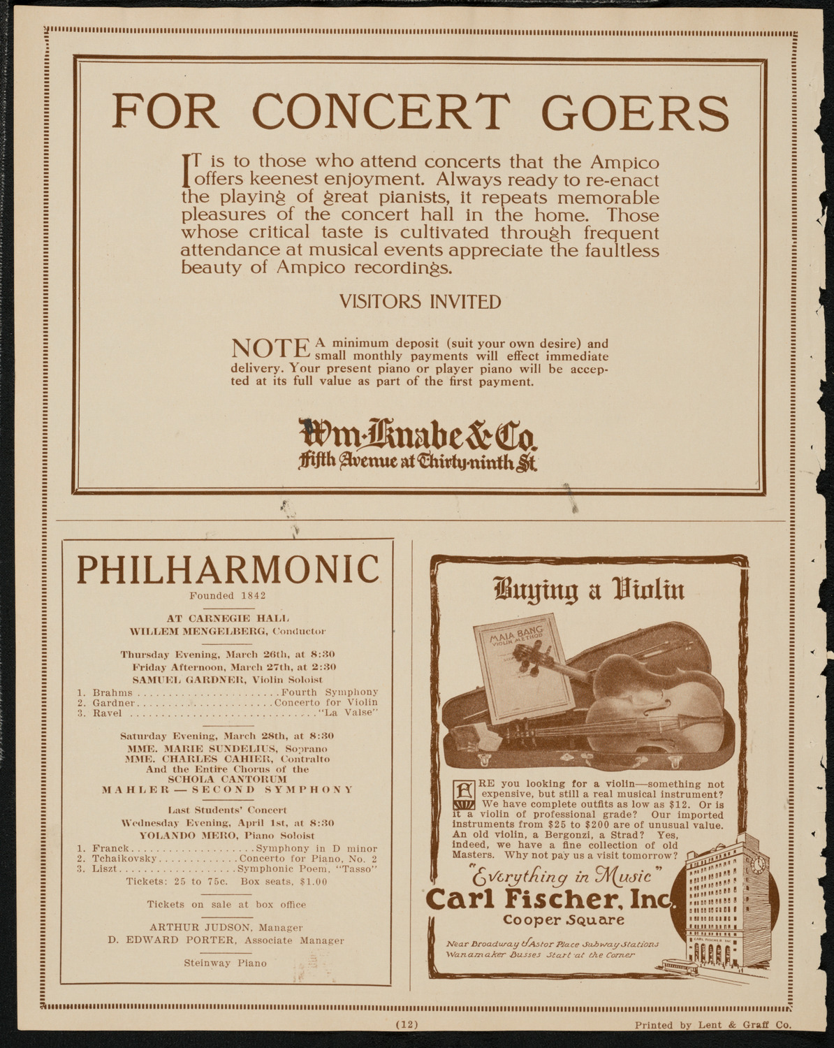 Tuskegee-Hampton Benefit Concert: Songs and Scenes from Dixie, March 23, 1925, program page 12