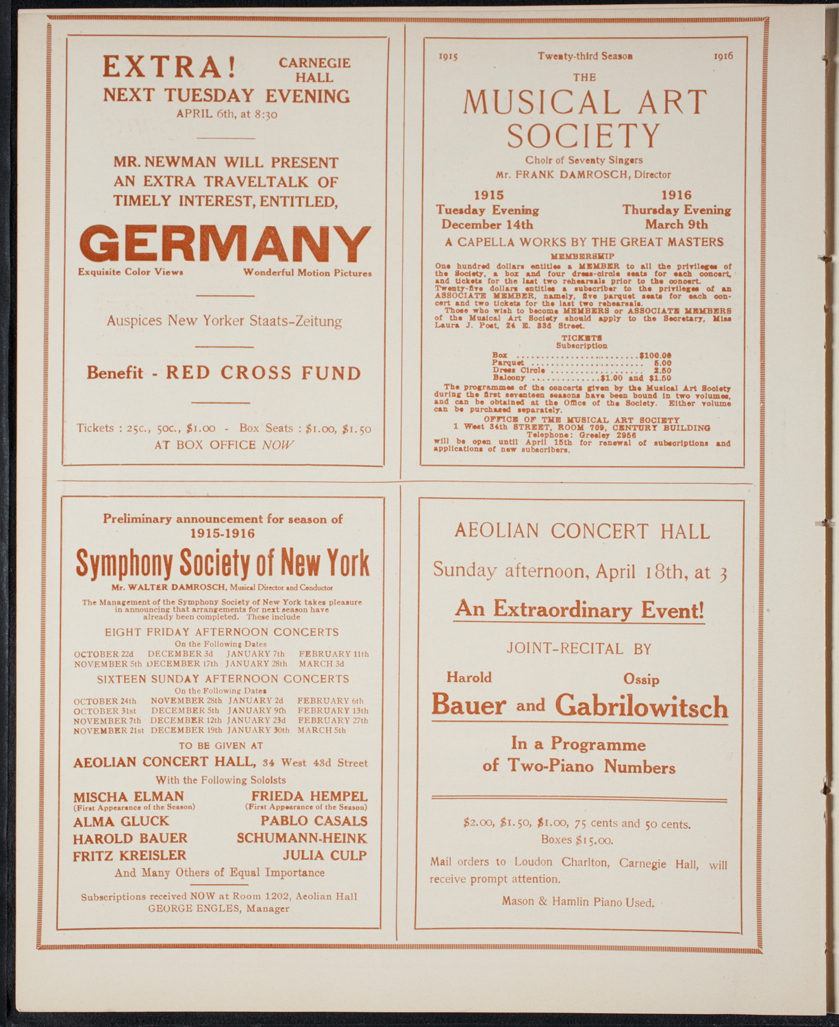 Newman Traveltalks: Egypt, April 4, 1915, program page 8