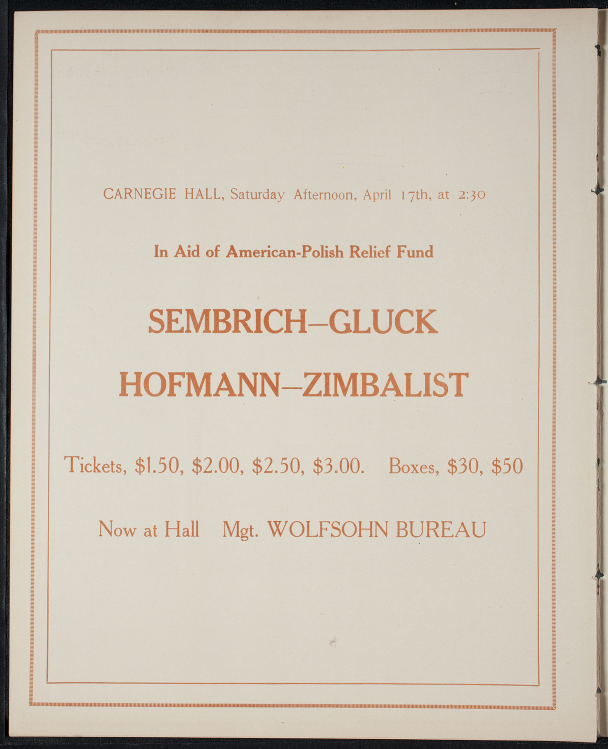 New York Banks' Glee Club, April 10, 1915, program page 10