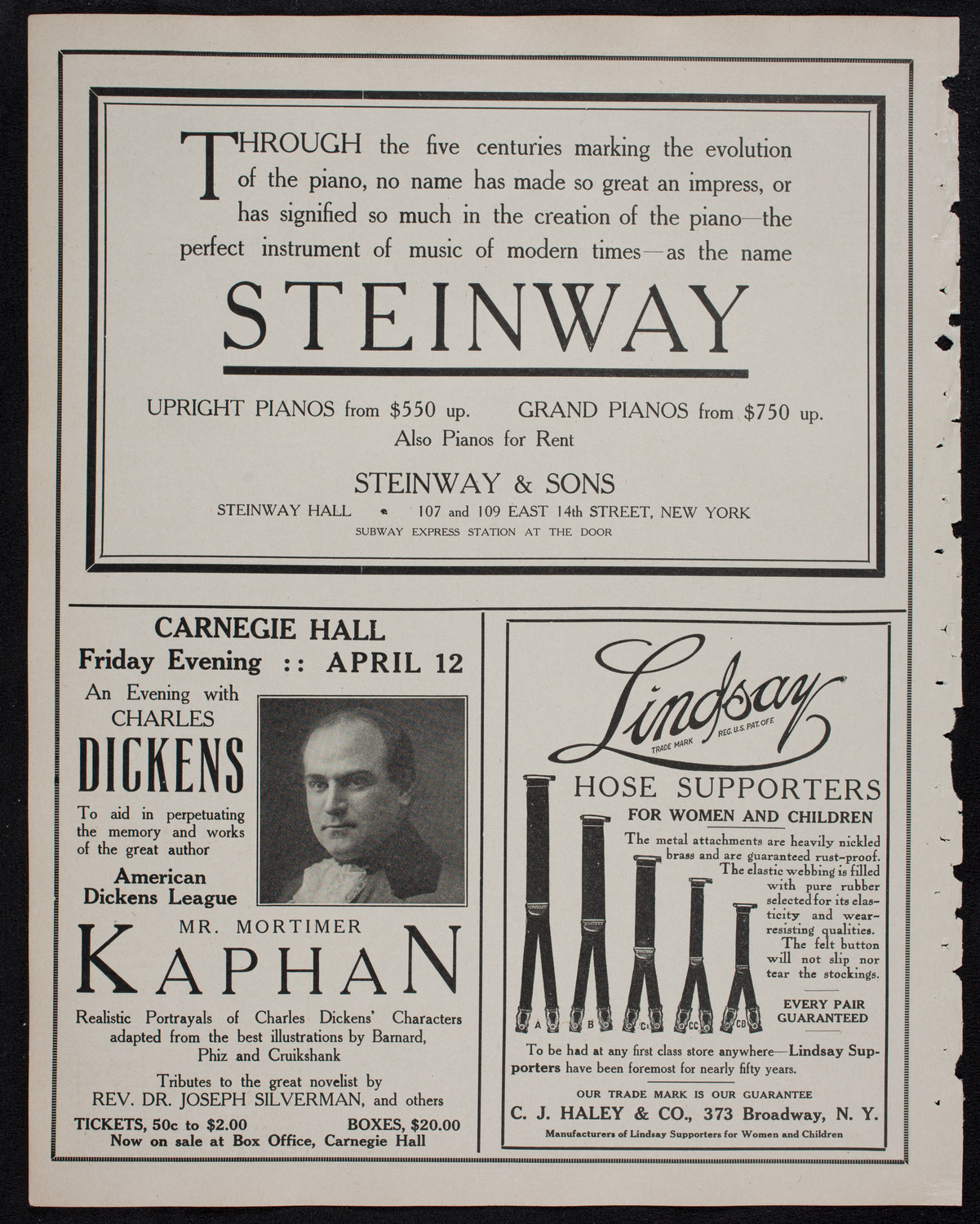 Jeanne Jomelli, Soprano, and Paolo Gruppe, Cello, April 4, 1912, program page 4