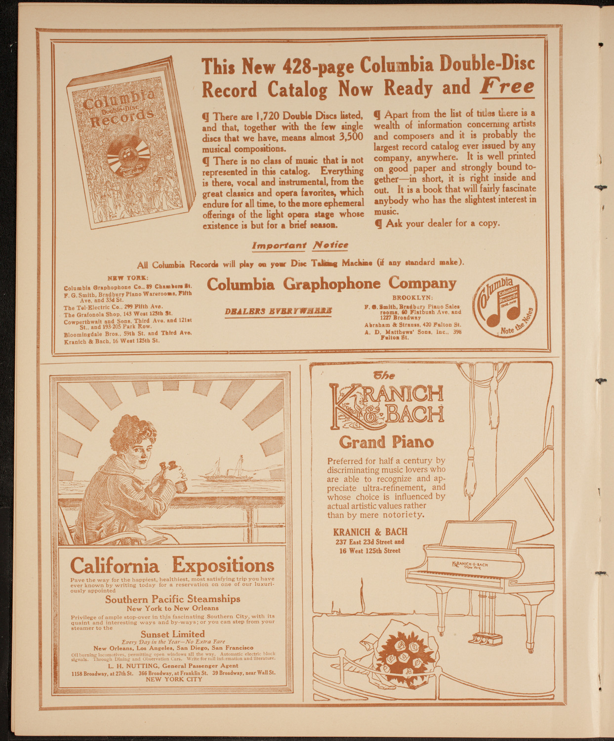 Elena Gerhardt, Soprano, February 13, 1915, program page 6