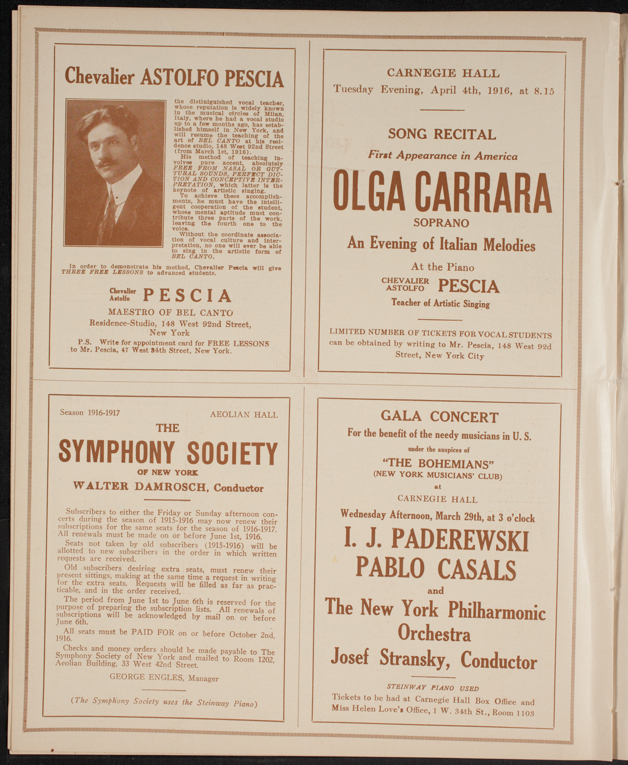 Newman Traveltalks: Peru, March 19, 1916, program page 8