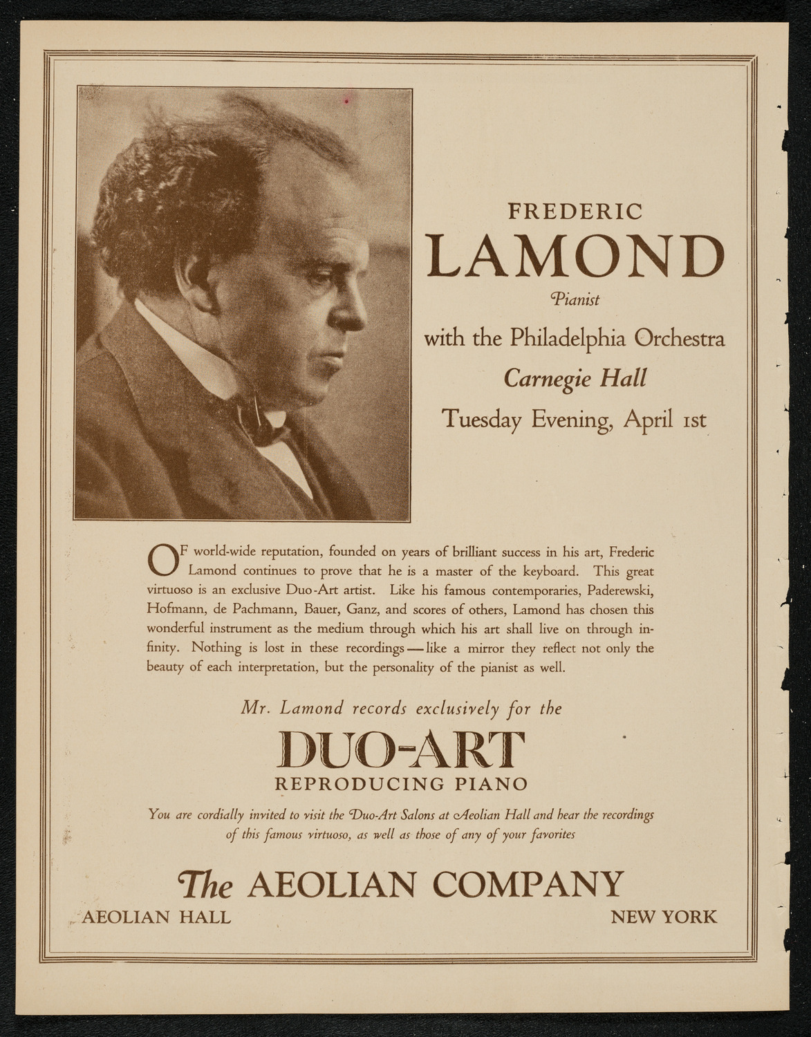 New York Symphony Orchestra, March 28, 1924, program page 2