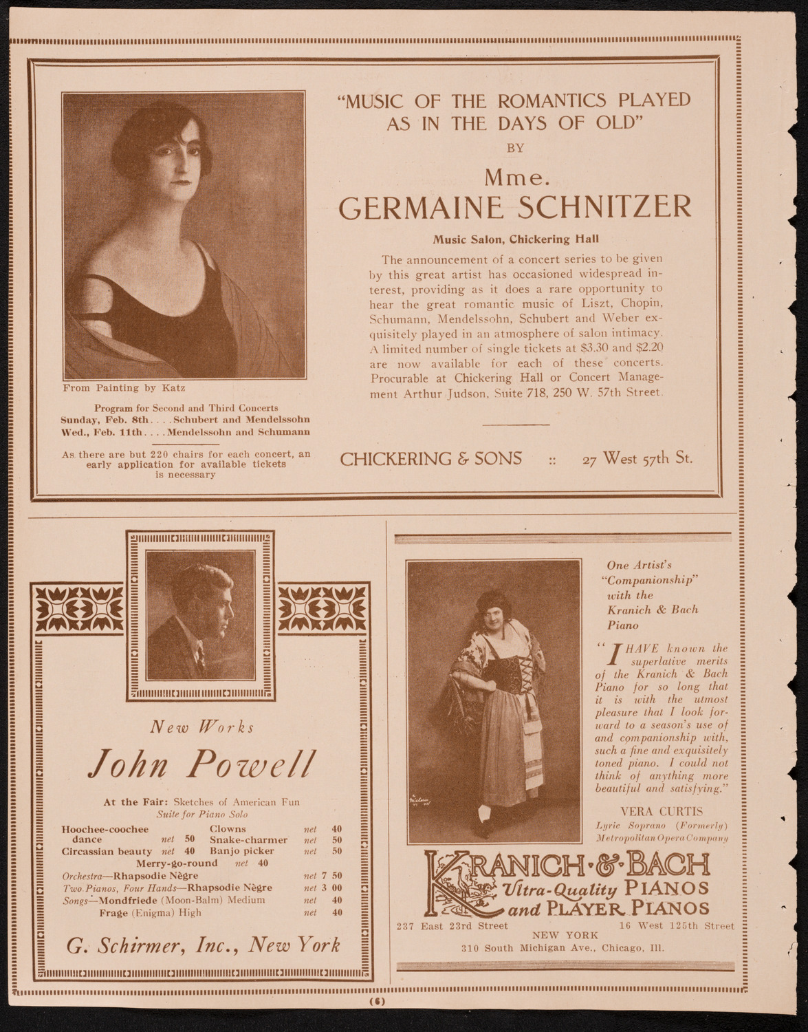 Concert presented by the Jewish National Workers' Alliance, New York City Committee, February 7, 1925, program page 6