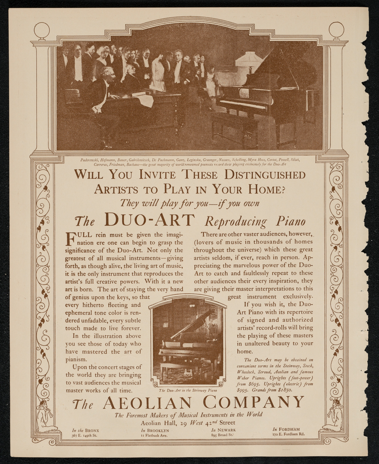 Chanuka Concert for the Benefit of the Rabbi Jacob Joseph School, December 21, 1924, program page 2
