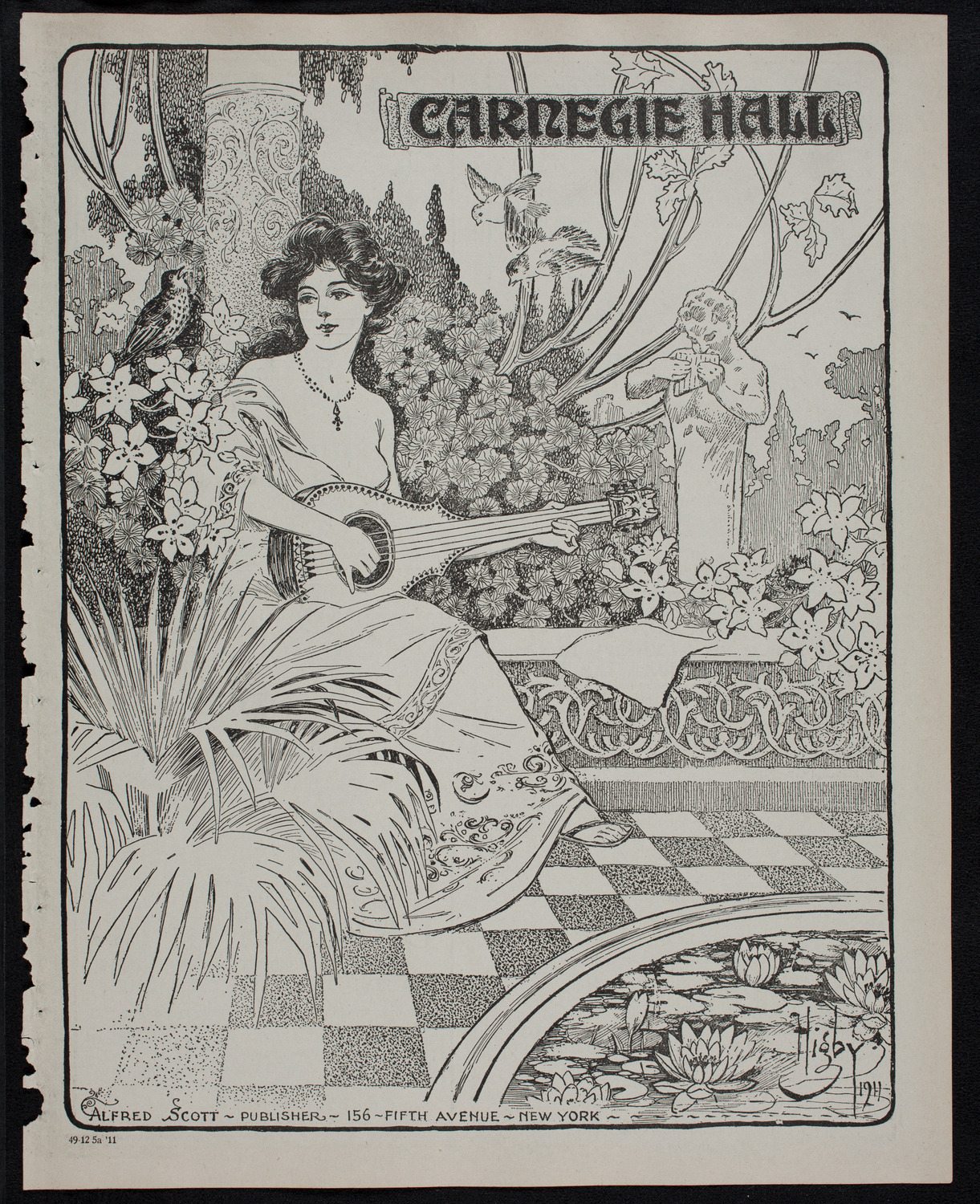 Frances Alda, Soprano, December 5, 1911, program page 1