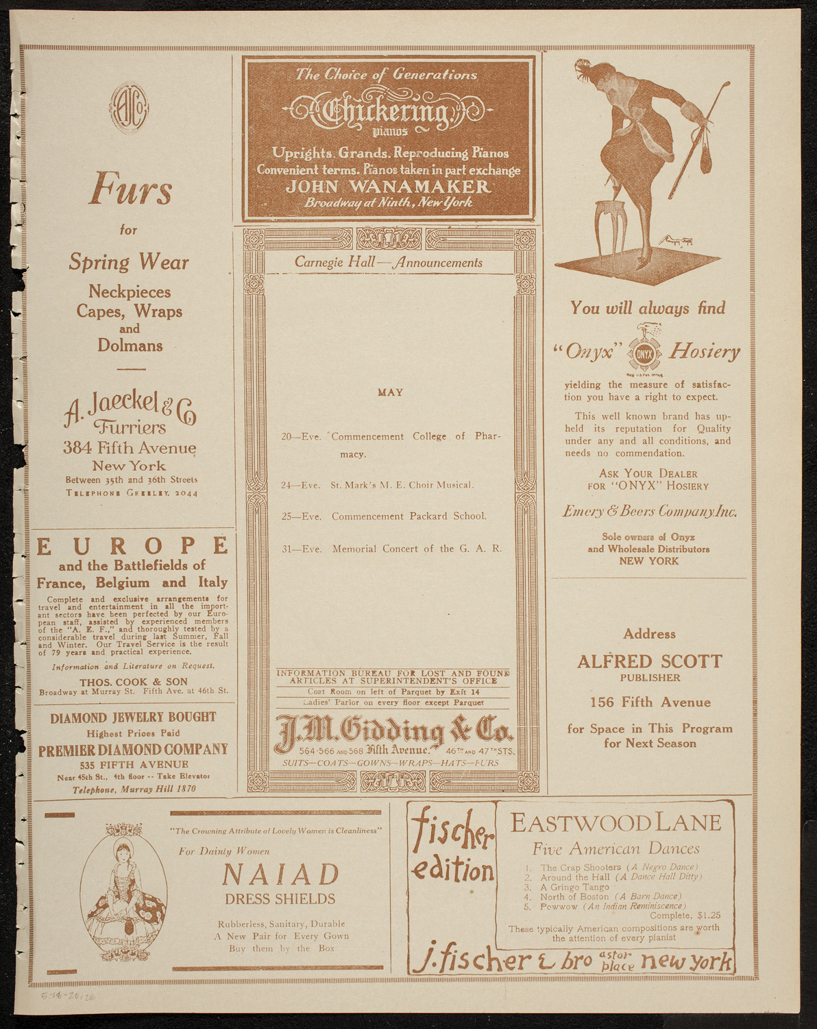 Kriens Symphony Club, May 18, 1920, program page 3