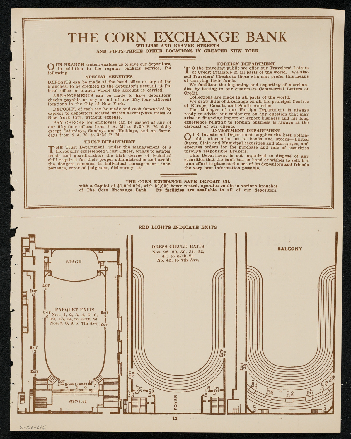 New York Philharmonic, February 16, 1924, program page 11