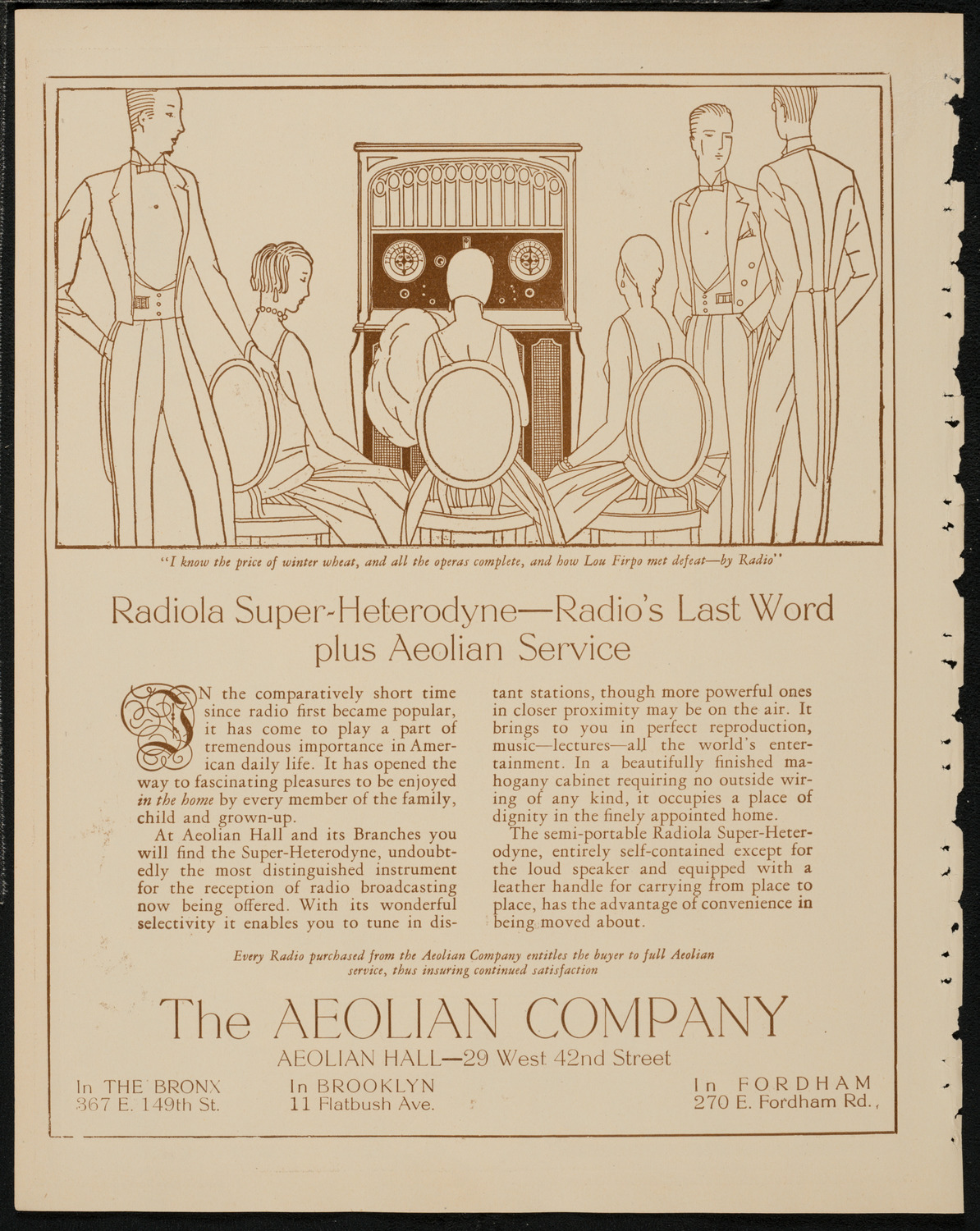 Sophie Braslau, Contralto, April 16, 1925, program page 2