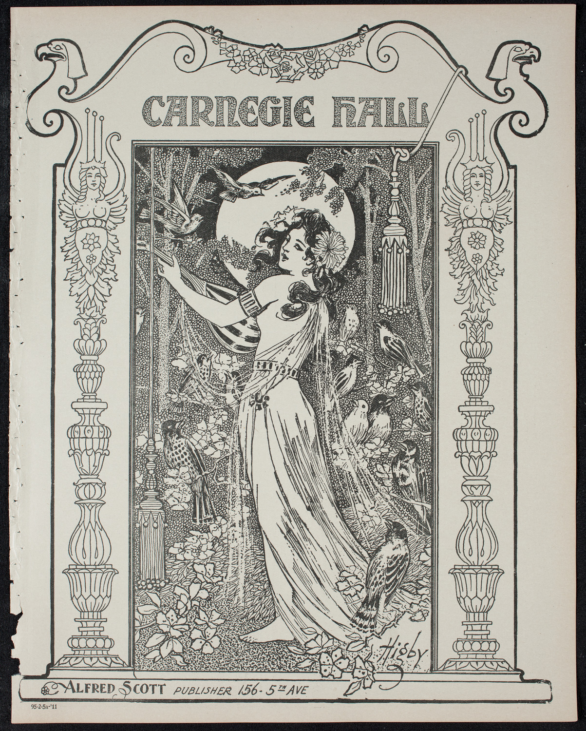 New York Philharmonic, February 5, 1911, program page 1