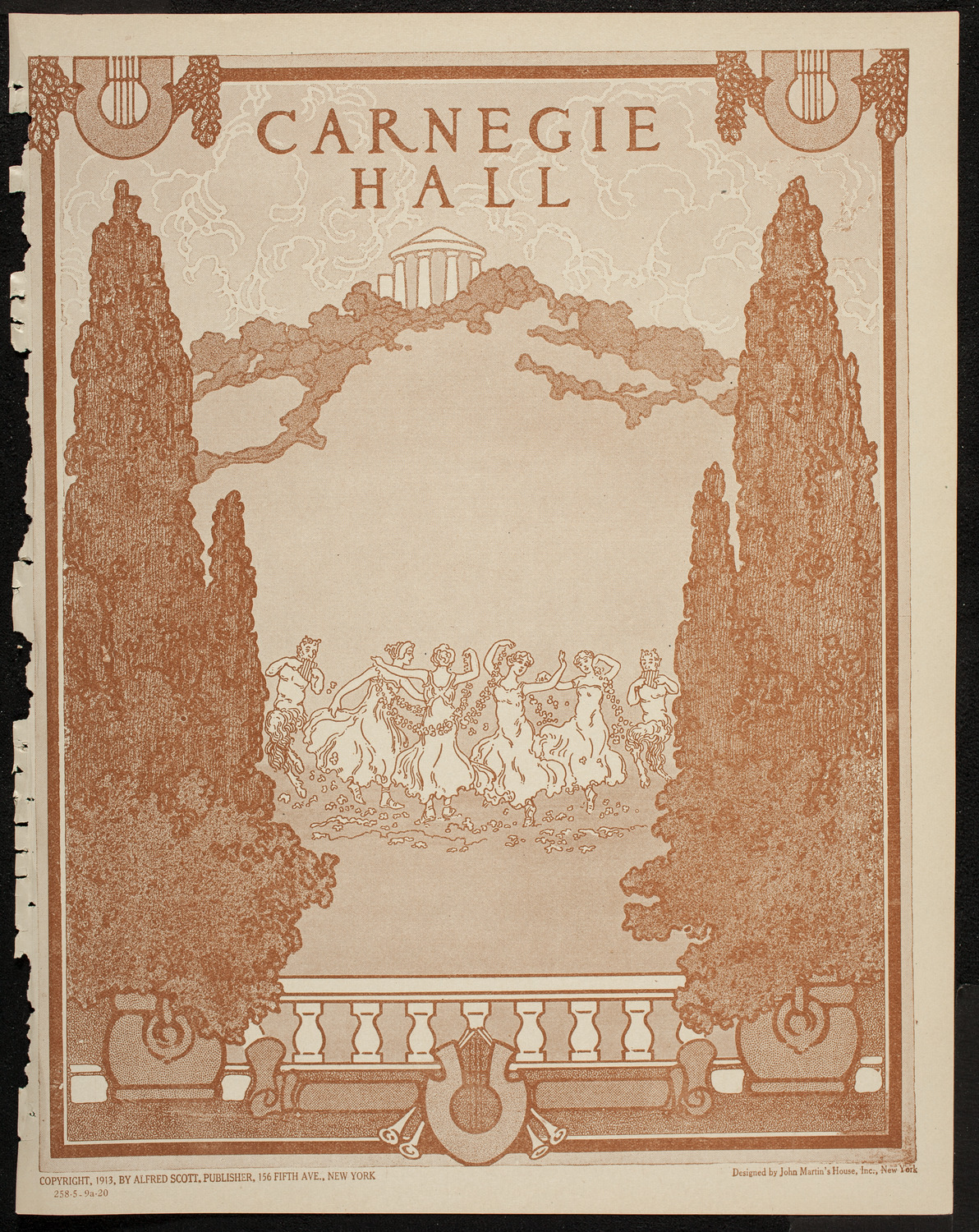 Cantor Zavel Kwartin, Baritone, May 9, 1920, program page 1