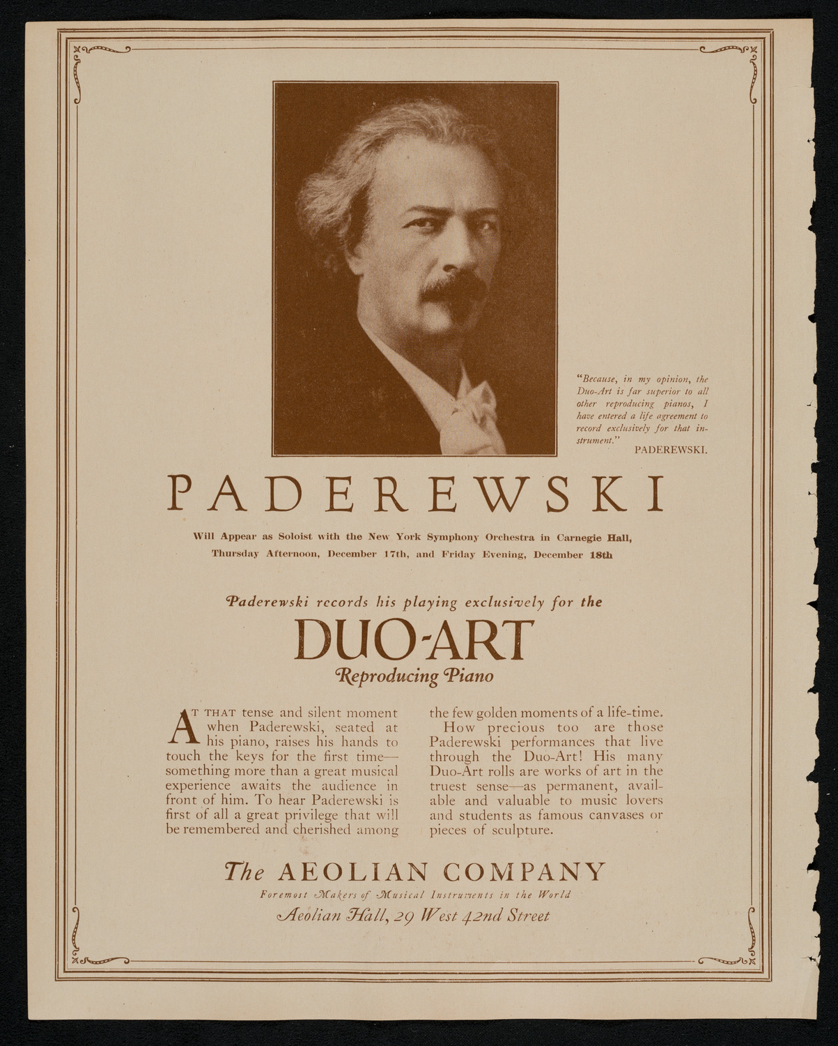 Philadelphia Orchestra, December 15, 1925, program page 2