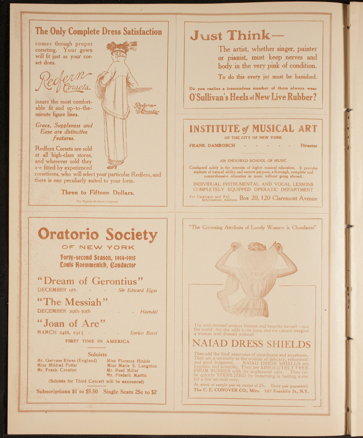 Elmendorf Lecture: Around Southern Europe, November 29, 1914, program page 2