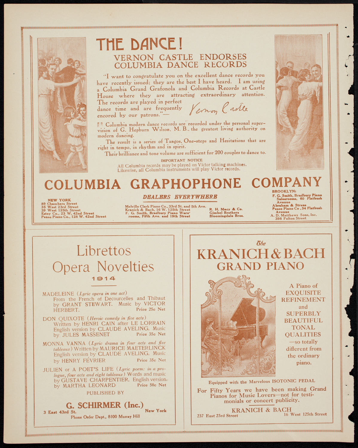 Lecture by Reverend Michael J. Phelan, with Gaelic Concert and Dancing, March 14, 1914, program page 6