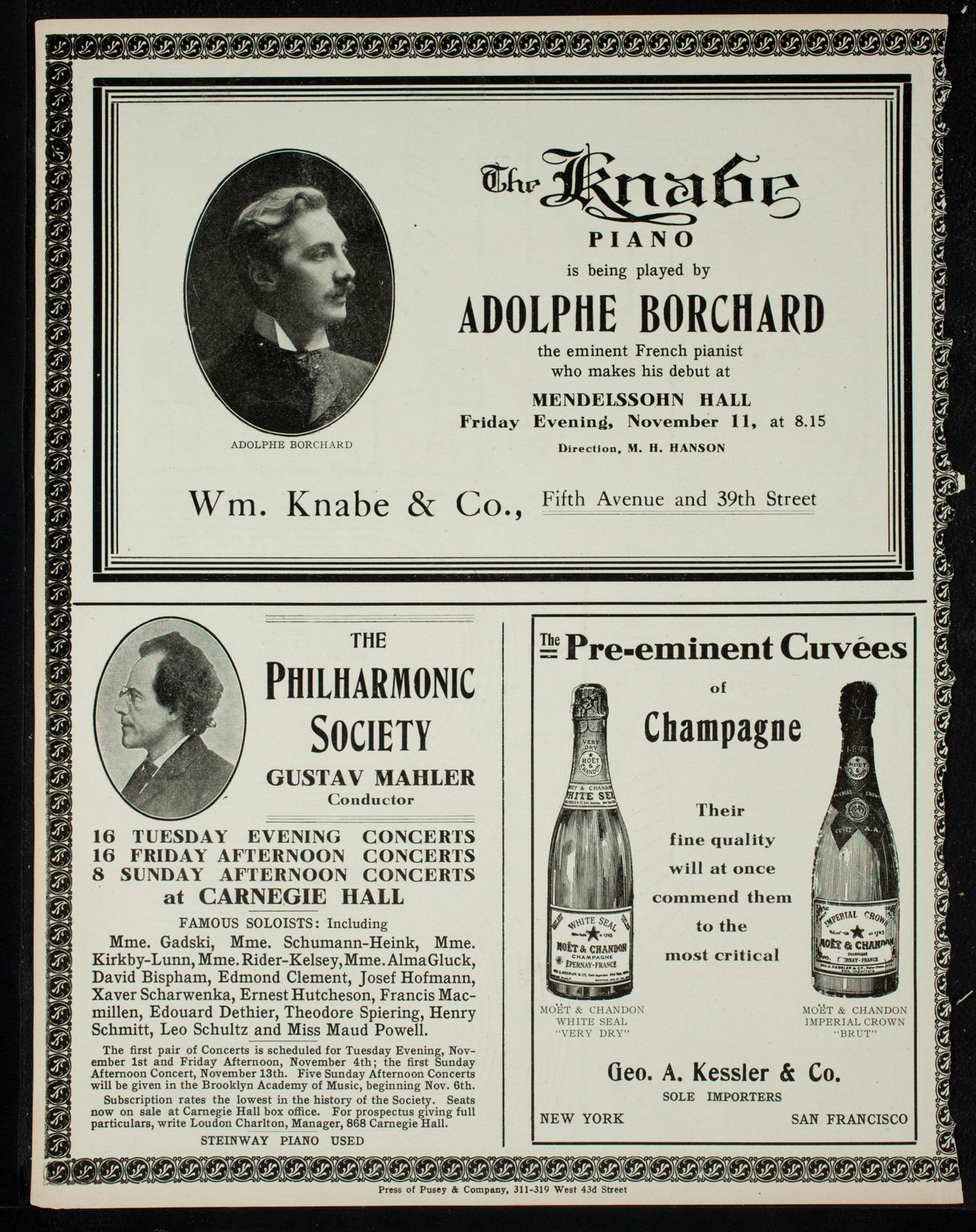 David Bispham, Baritone, October 30, 1910, program page 12