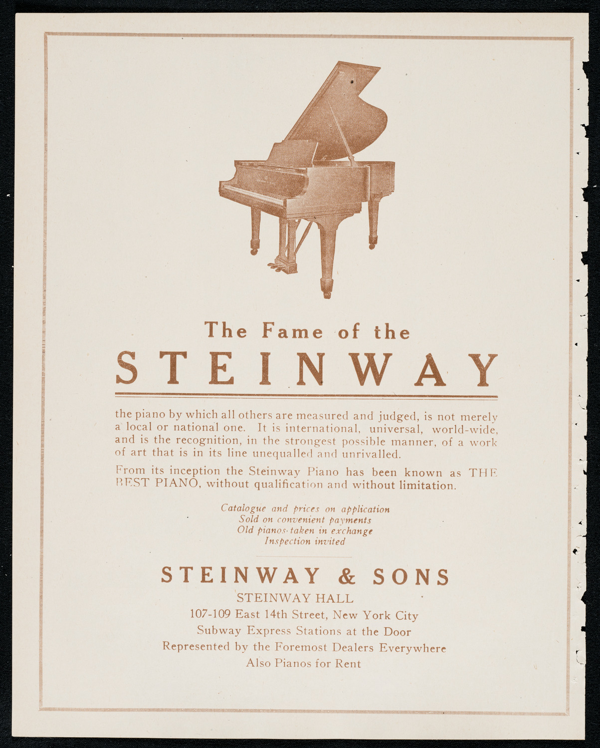 New York Philharmonic, November 26, 1920, program page 4