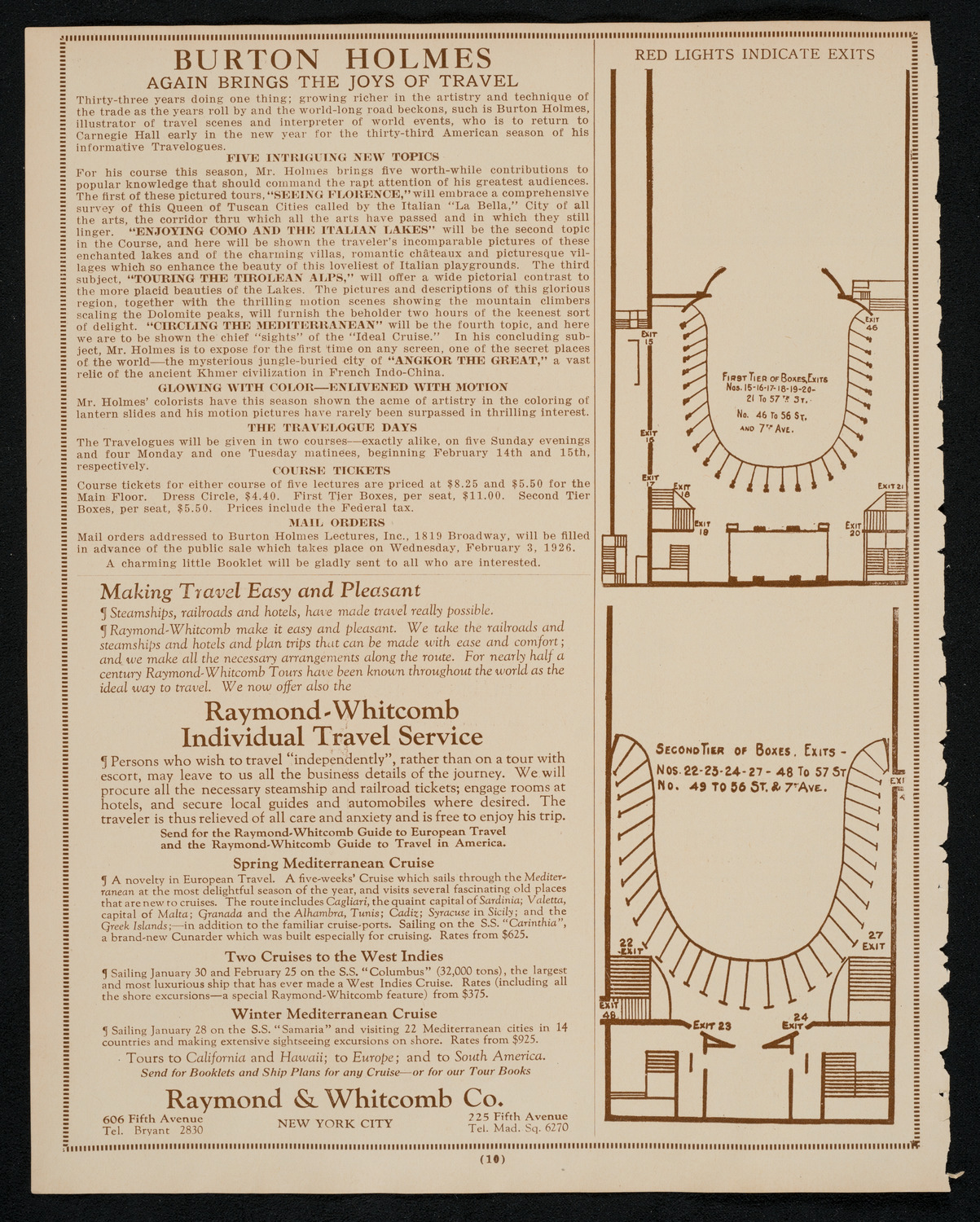 Newman Traveltalks: Wild Animal and Savage Life, December 20, 1925, program page 10