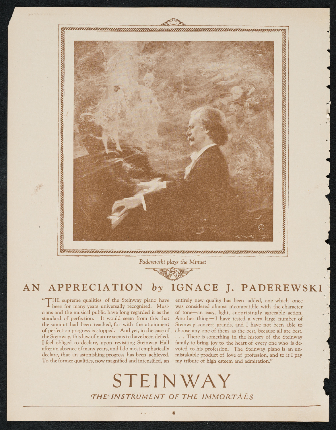 Fyodor Chaliapin, Tenor, December 5, 1922, program page 4