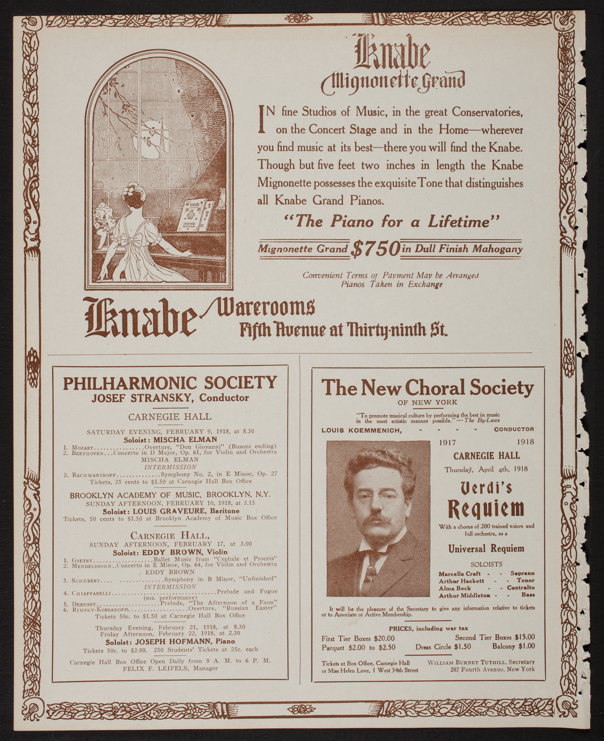 Pupils of Isadora Duncan with The Little Symphony, February 8, 1918, program page 12