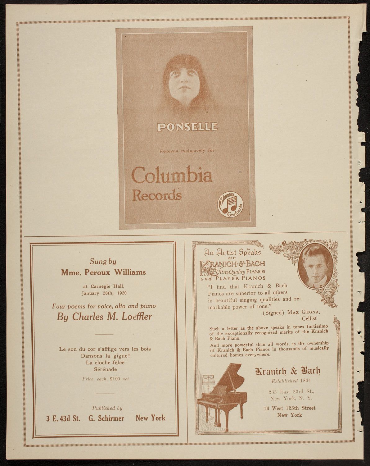 New York Symphony Orchestra, January 31, 1920, program page 6