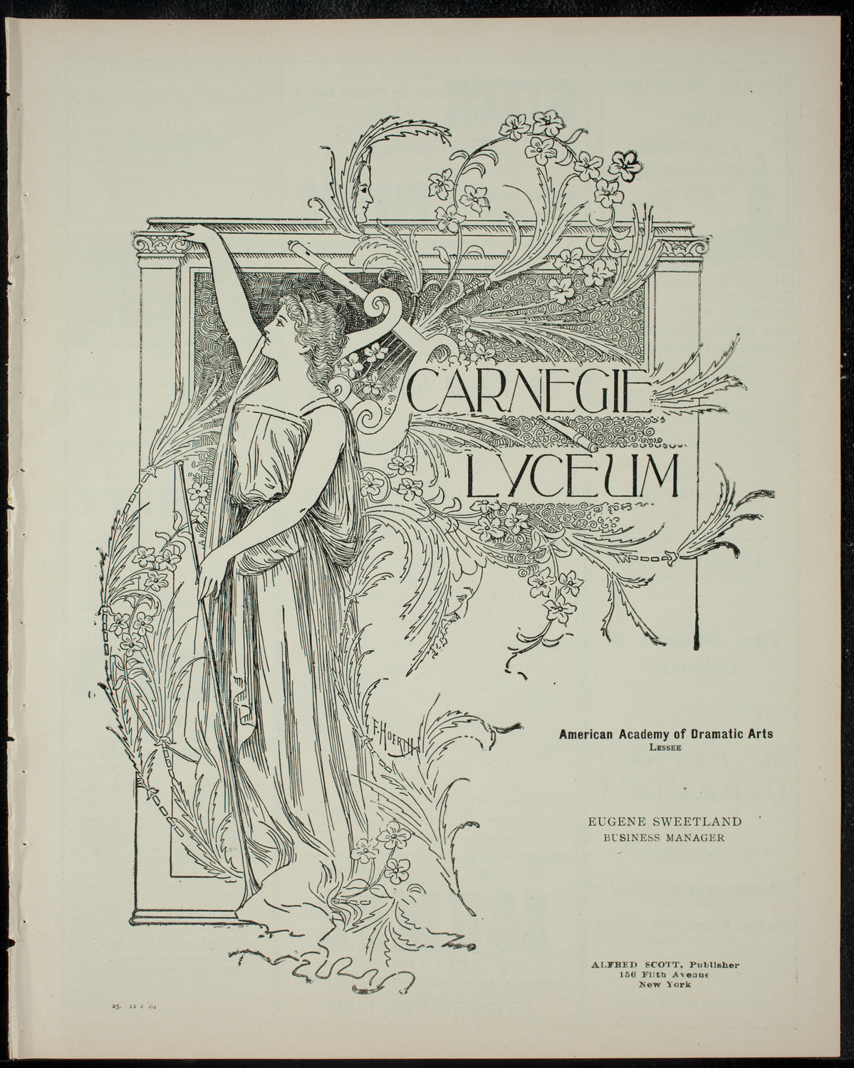 Sixth Annual Dramatic Performance For the Benefit of The Hudson Guild Library, December 2, 1904, program page 1