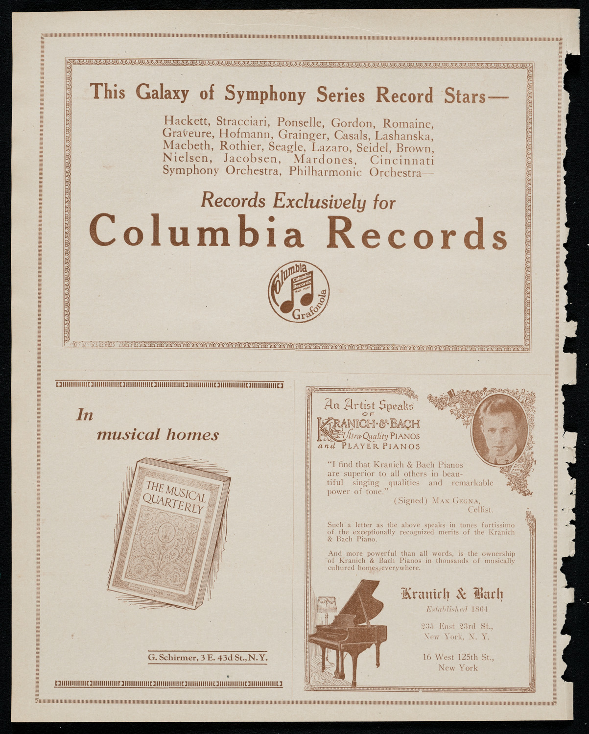 Columbus Day Celebration, October 12, 1920, program page 6