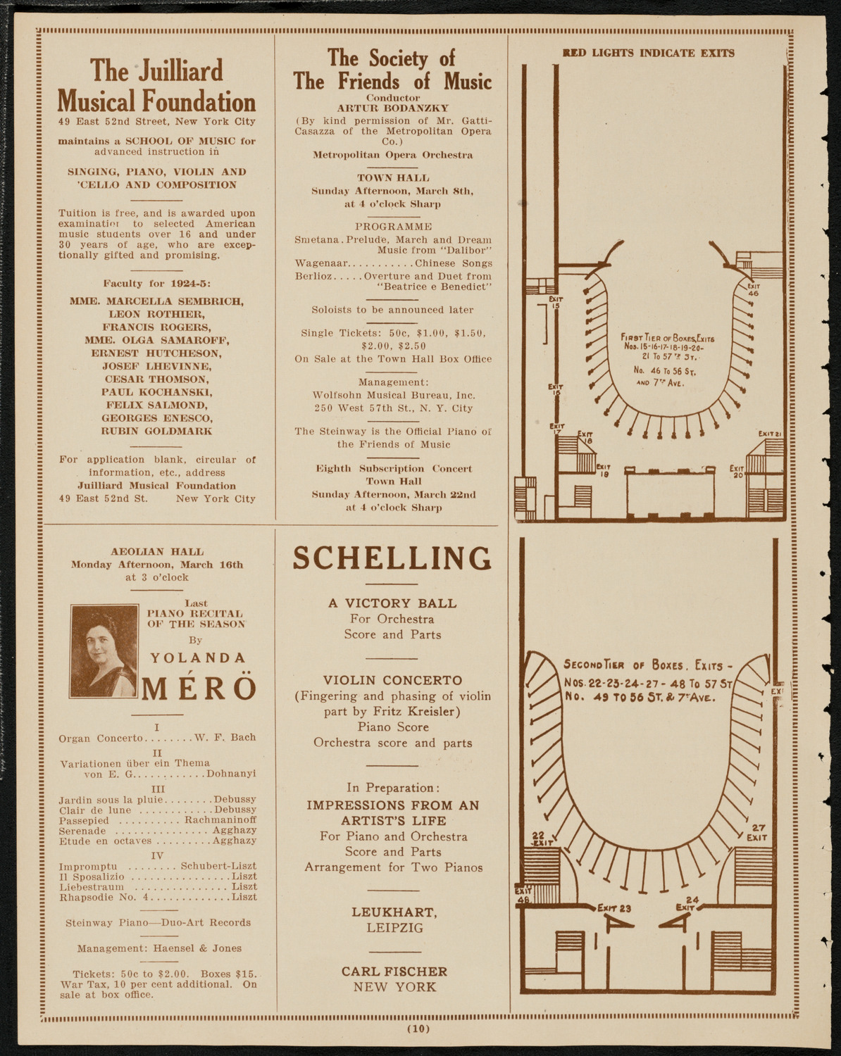 Francis MacMillen, Violin, March 3, 1925, program page 10