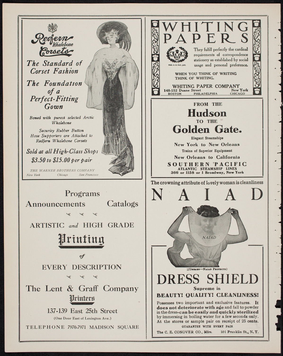 Columbia University Festival Chorus, April 4, 1911, program page 2