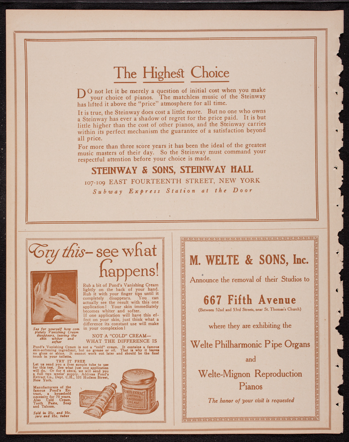 Lecture by Frederick Palmer, November 24, 1916, program page 4