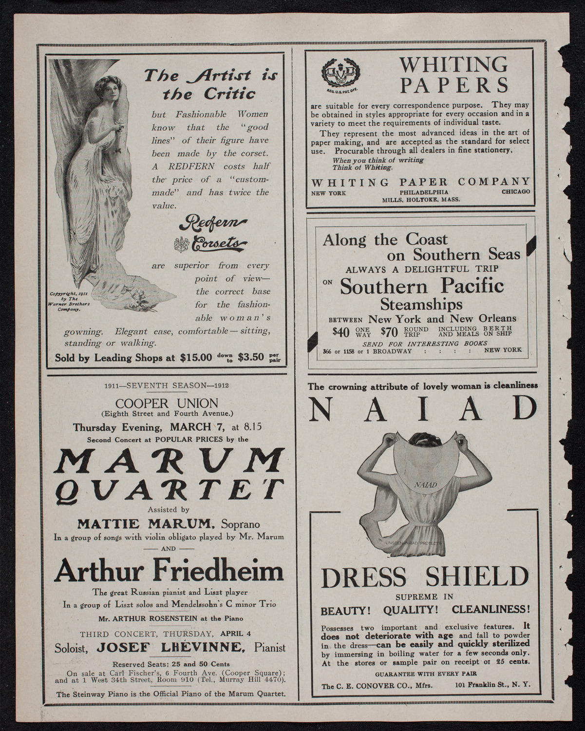 Mendelssohn Choir of Toronto with the Theodore Thomas Orchestra, February 28, 1912, program page 2