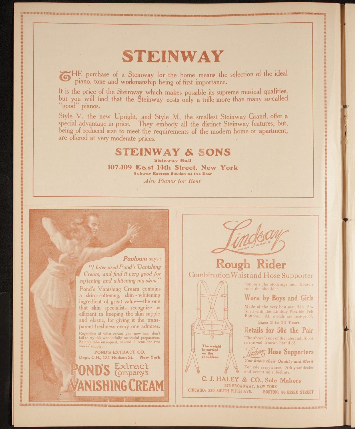 Philadelphia Orchestra, January 4, 1915, program page 4