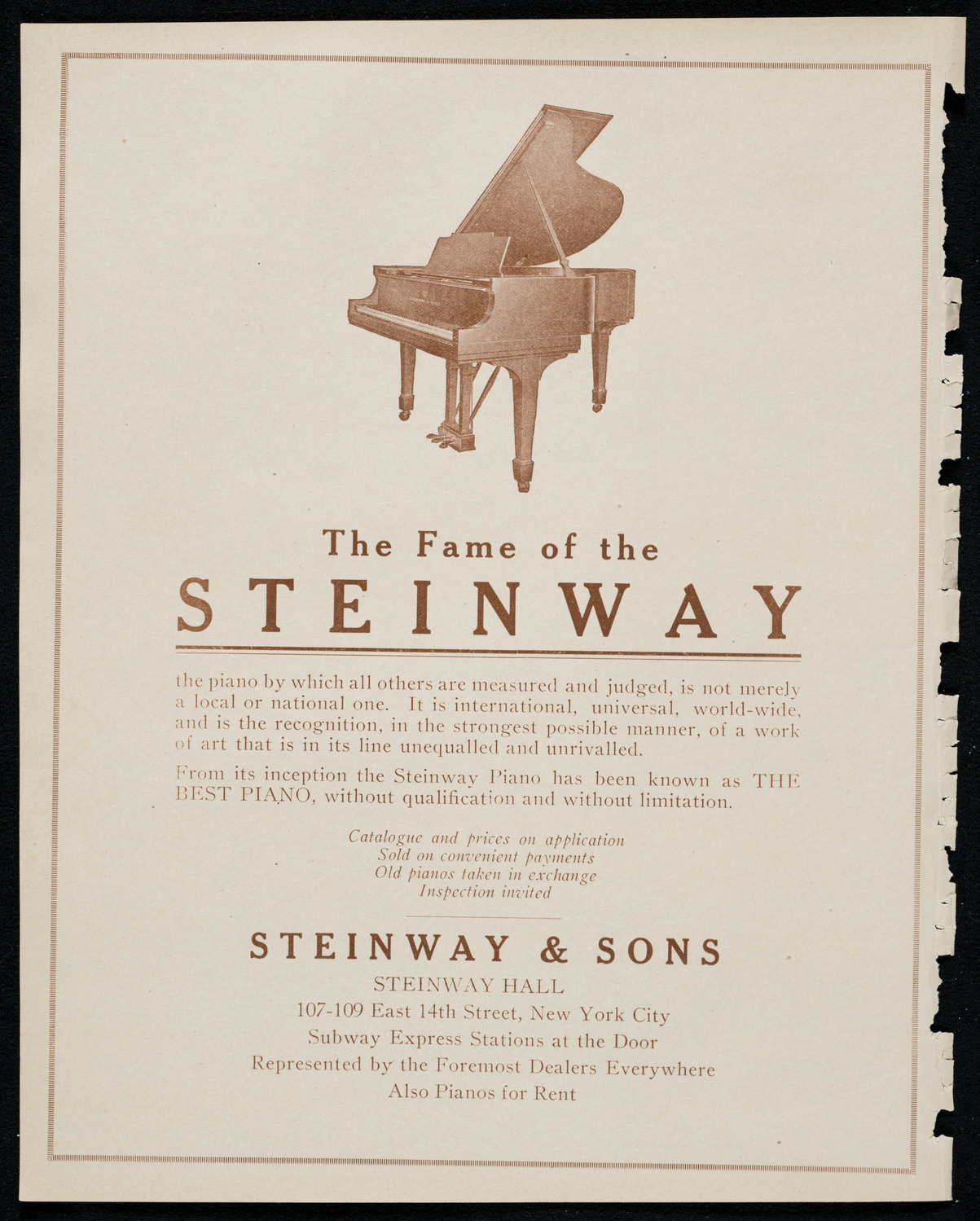 Josef Lhévinne, Piano, October 17, 1920, program page 4