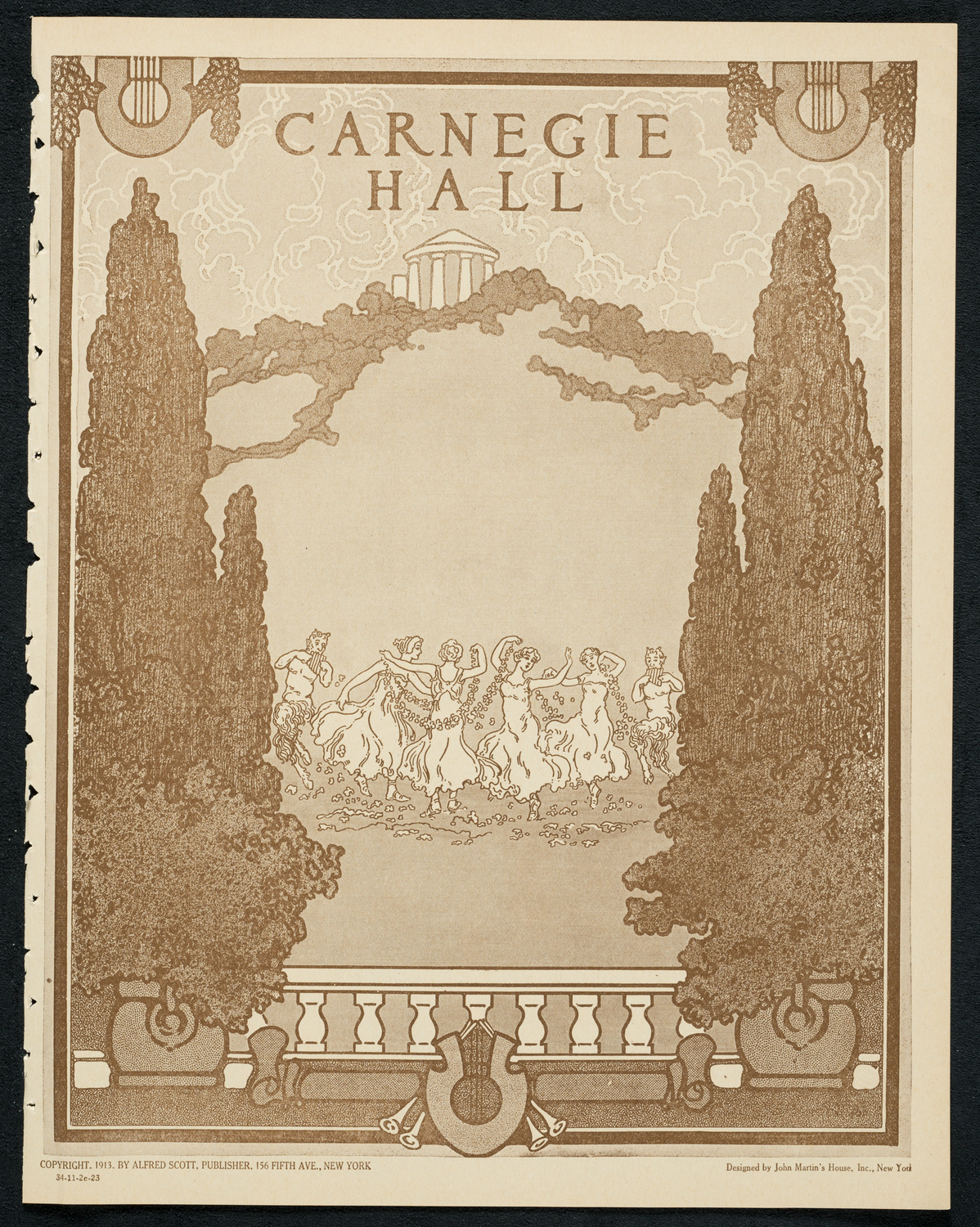 New York Symphony Orchestra, November 2, 1923, program page 1
