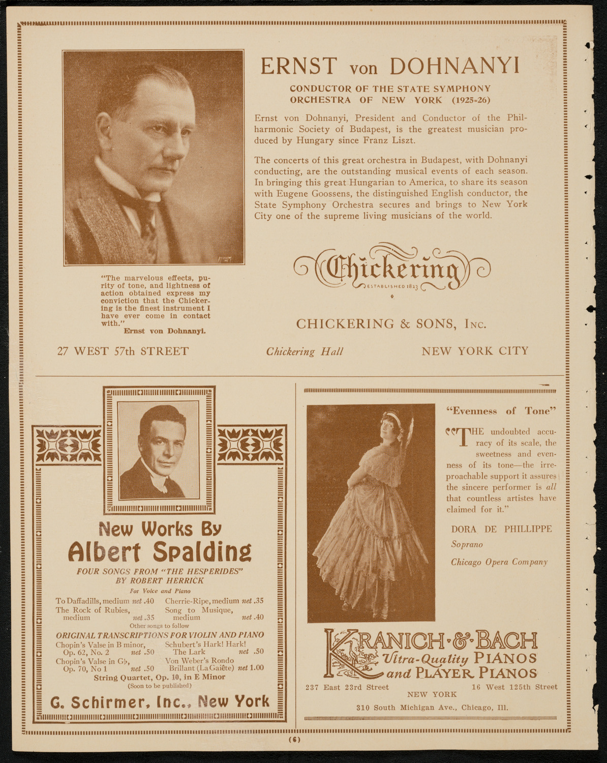 Ocean Players: The Ocean Frolic of '25, April 24, 1925, program page 6