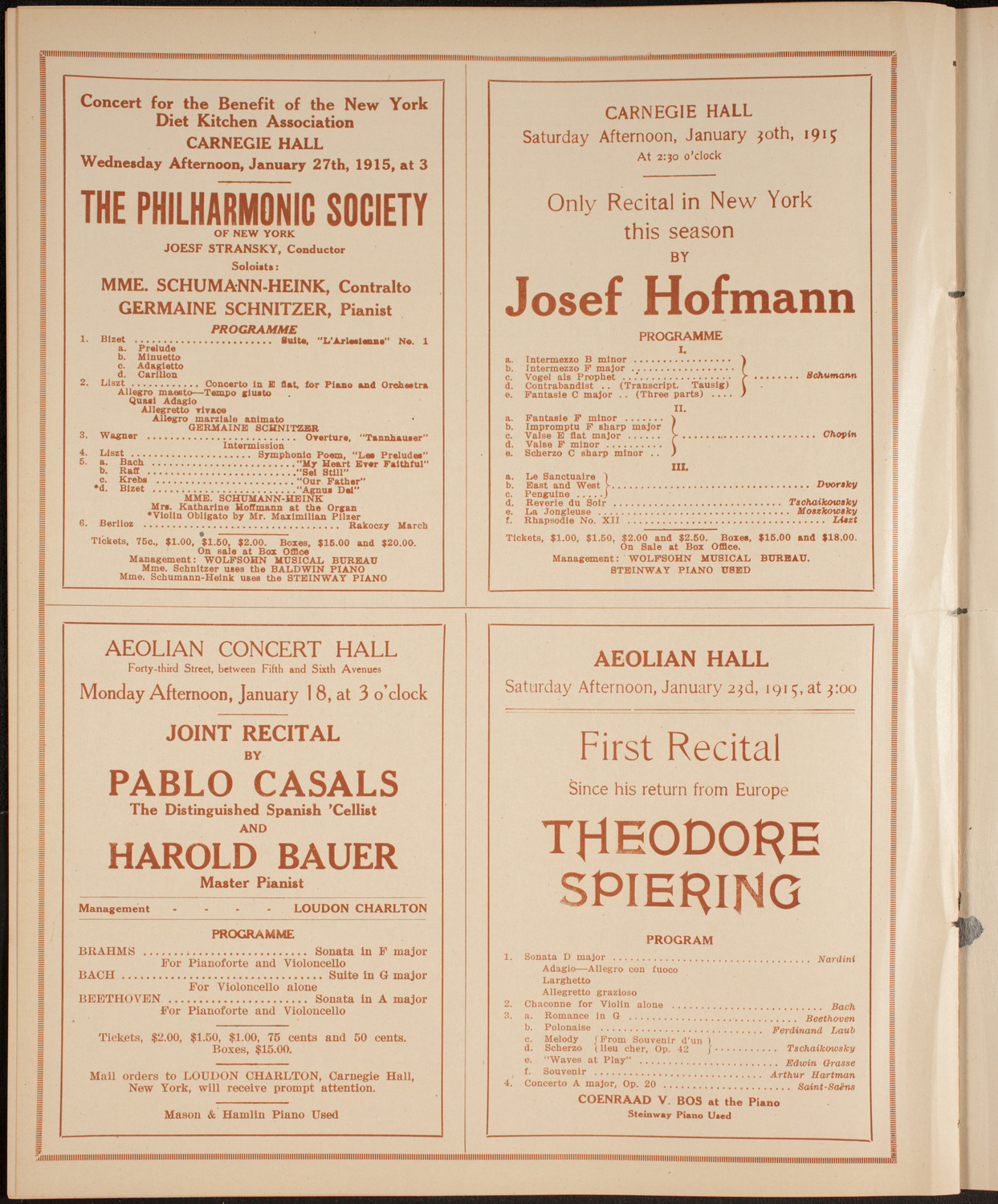 Burr McIntosh: Plain Talk, January 15, 1915, program page 10