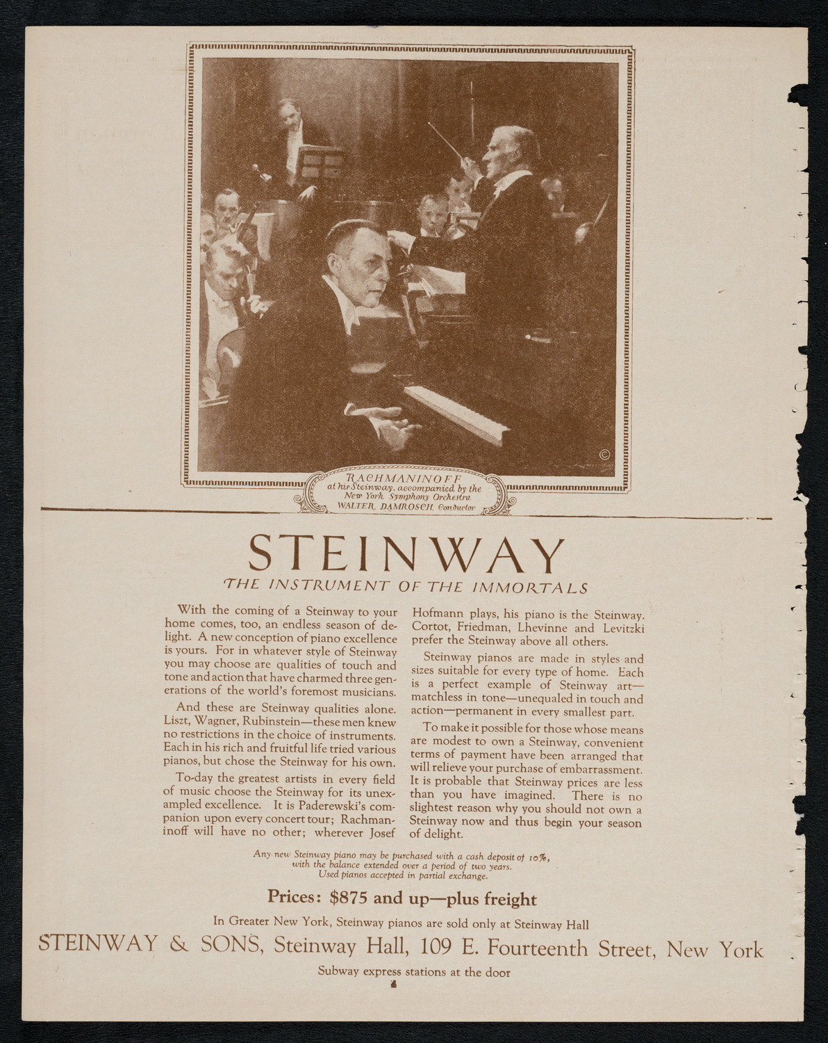 Columbia University Chorus, March 26, 1923, program page 4