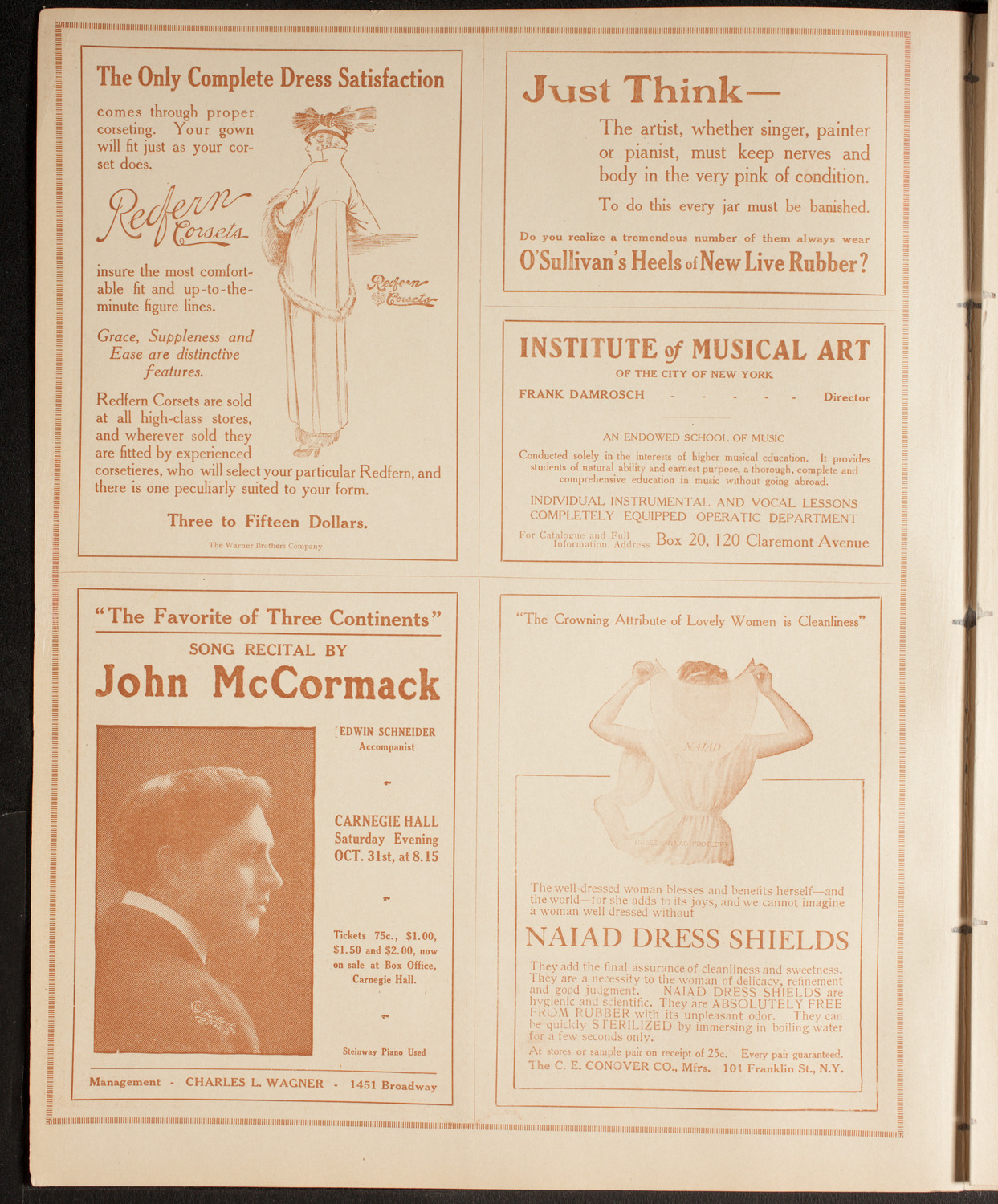 New York Philharmonic, October 30, 1914, program page 2
