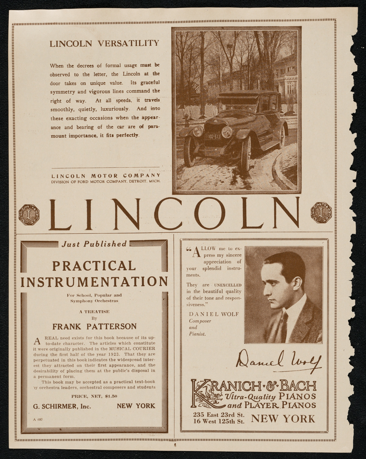 Lecture by Captain Frank Hurley, February 22, 1924, program page 6