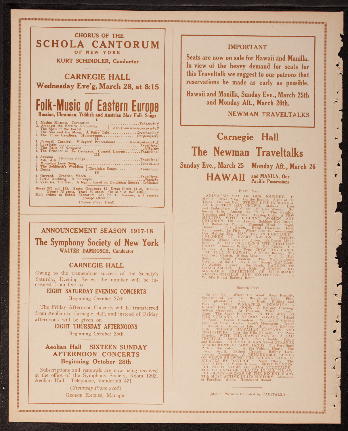 Newman Traveltalks: Korea, March 18, 1917, program page 8