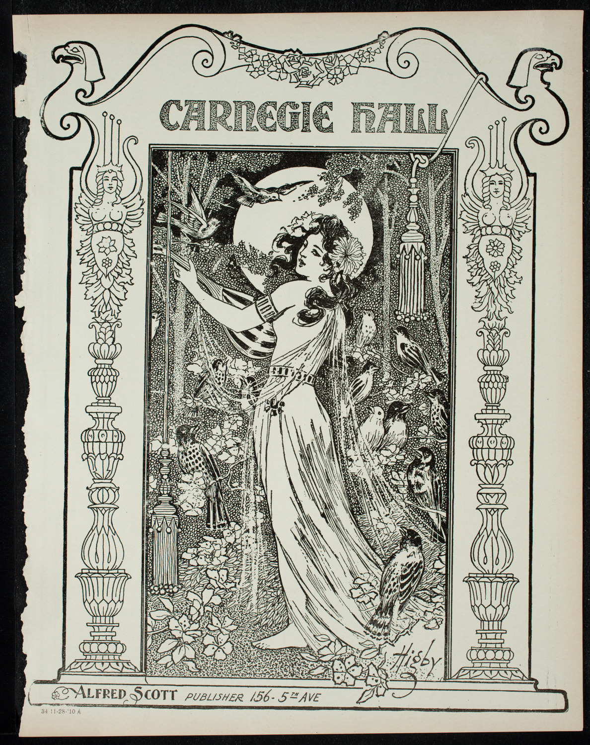 Elmendorf Lecture: Vienna, November 28, 1910, program page 1