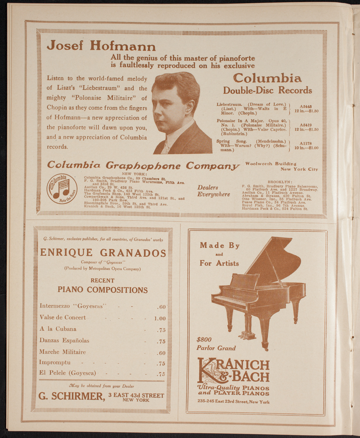 Boston Symphony Orchestra, March 18, 1916, program page 6