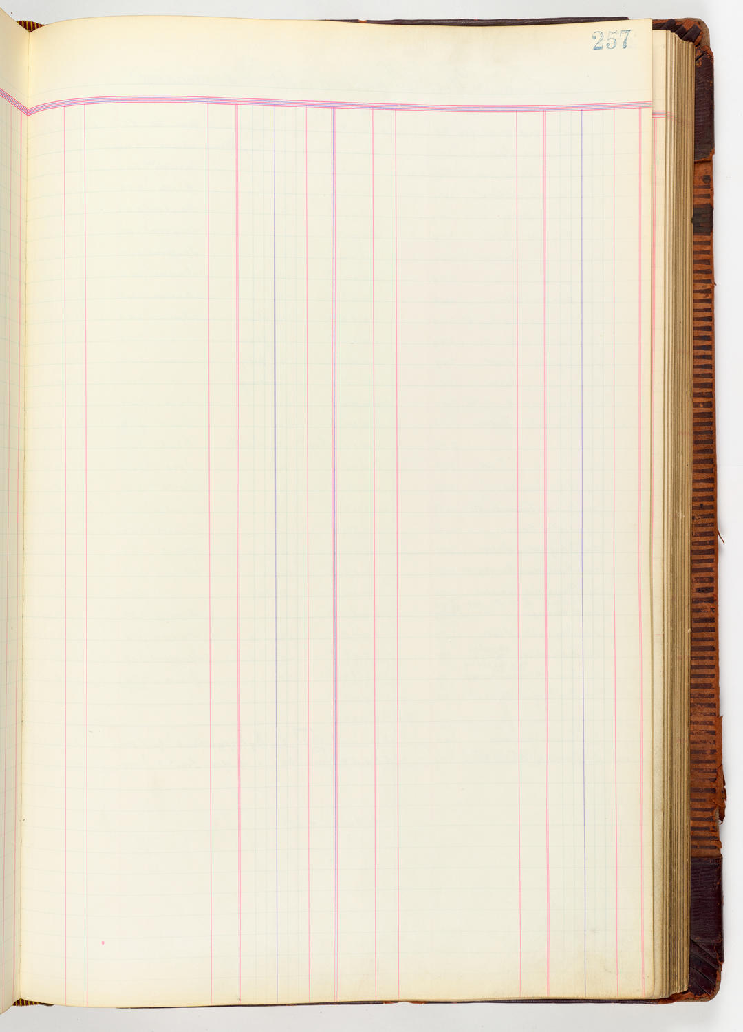 Music Hall Accounting Ledger, volume 3, page 257