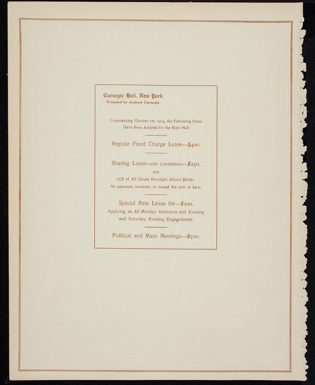 Benefit: Bronx Maternity Hospital, June 20, 1914, program page 10