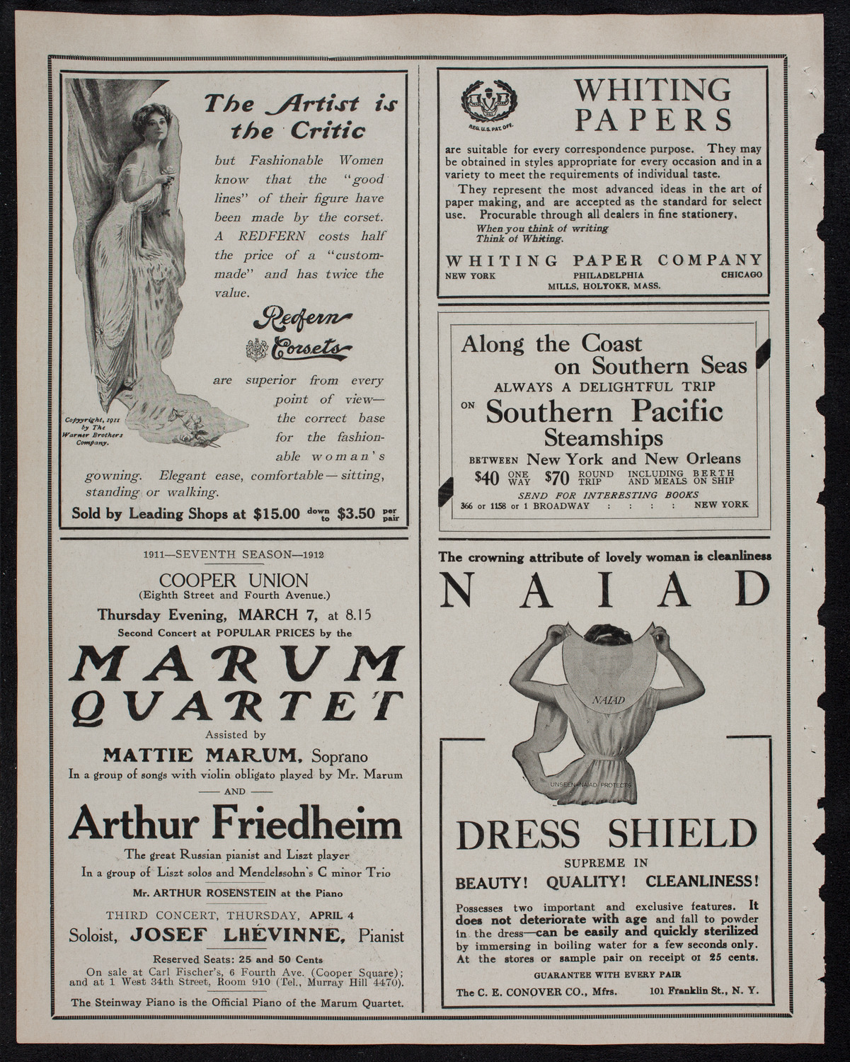 Mendelssohn Choir of Toronto with the Theodore Thomas Orchestra, February 27, 1912, program page 2