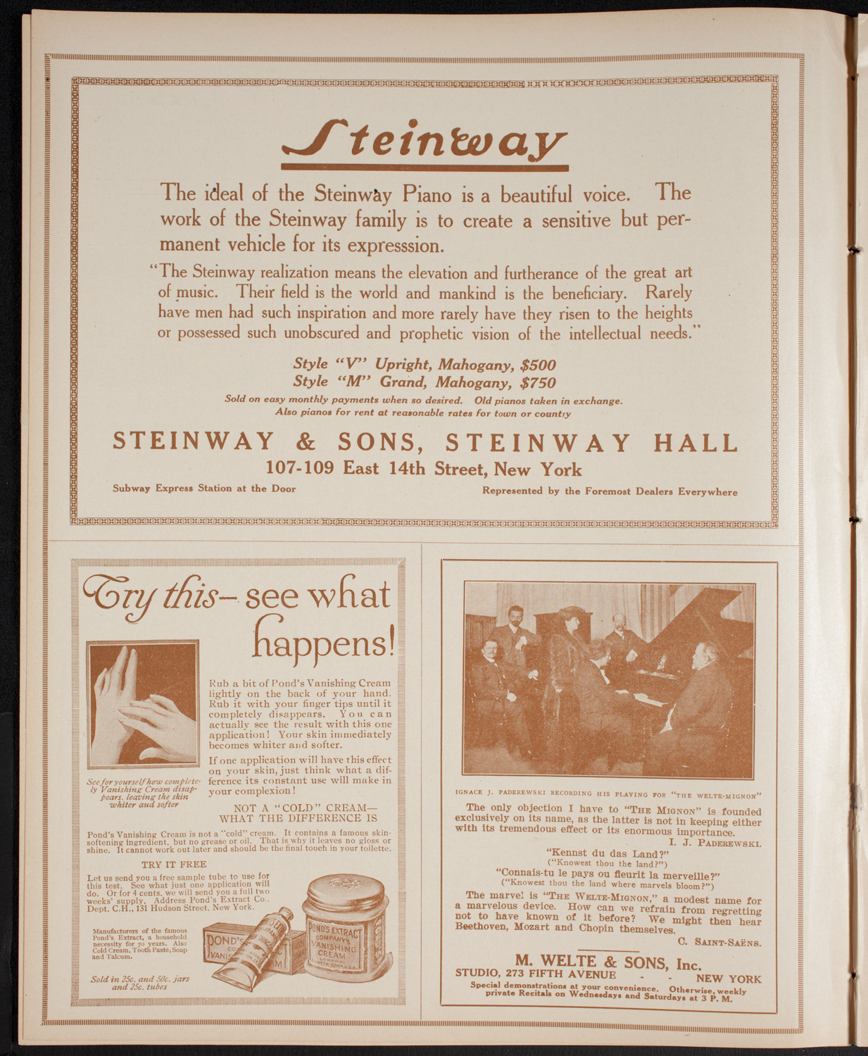 New York Philharmonic, January 2, 1916, program page 4