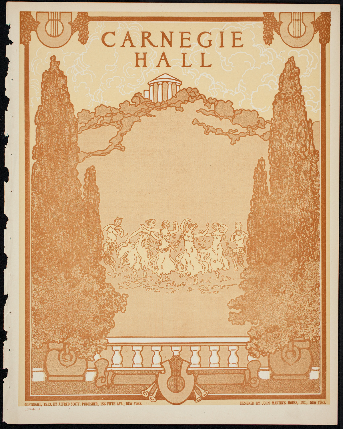 Schola Cantorum of New York, April 1, 1914, program page 1
