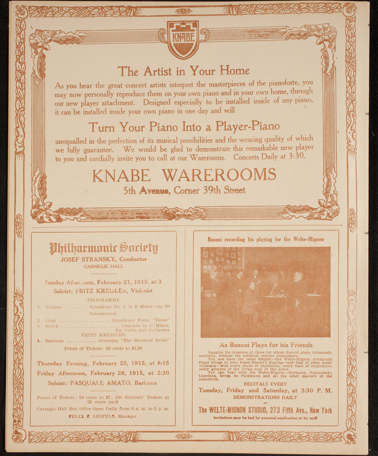 Burton Holmes Travelogue: The Allied Powers, February 14, 1915, program page 12
